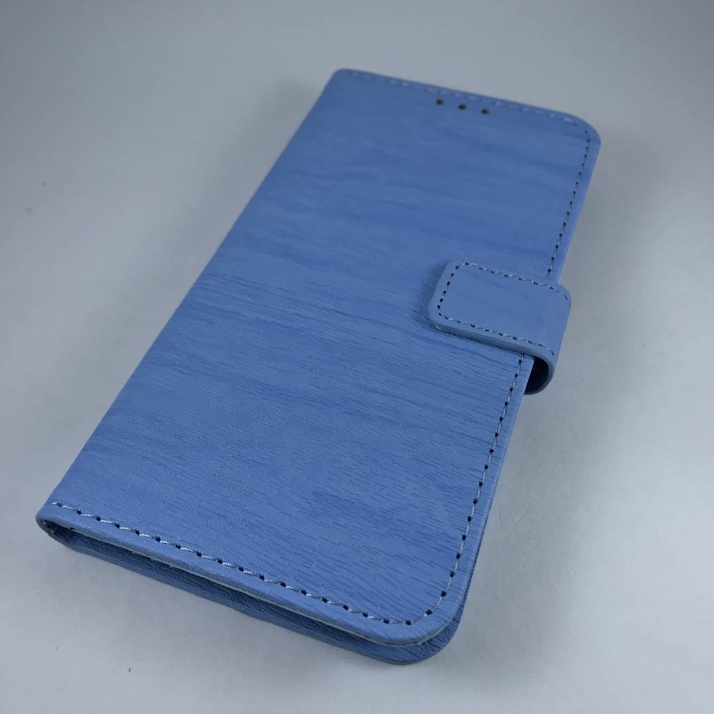 Cases Galaxy S6 Edge Vintage Wood Grain Stand Leather Case with Card Slots for Samsung Light blue